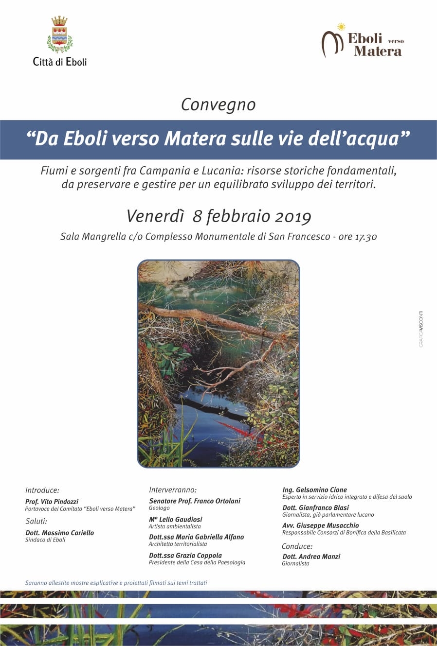 Da Eboli A Matera: Un Convegno Sulle Vie Dell’acqua