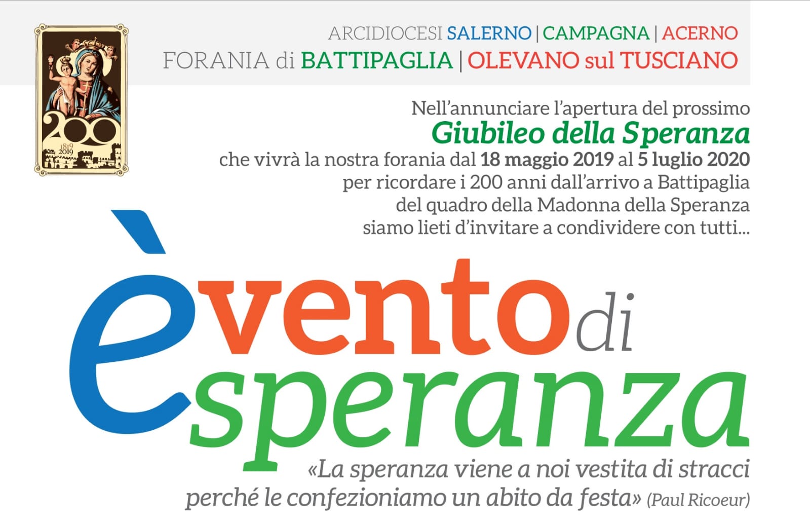 Giubileo Della Speranza: Un Evento Di Fede Al PalaZauli, Pensando Al Lavoro Che Non C’è