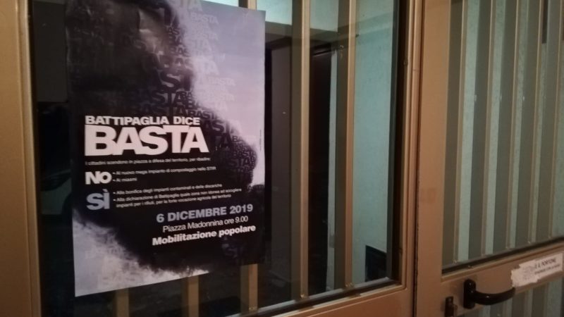 “Battipaglia Dice Basta”: Venerdì 6 Dicembre In Migliaia Pronti A Scendere In Piazza Per Difendere Il Territorio