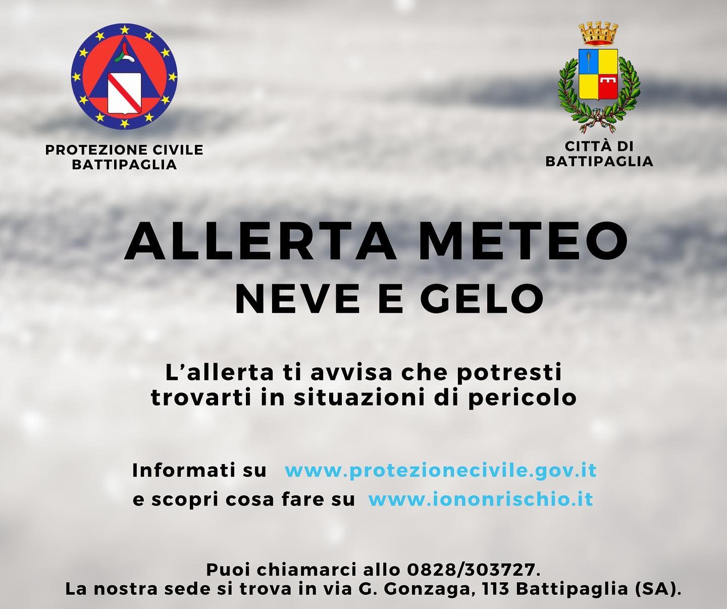 Protezione Civile In Allerta: Rischi Da Vento Forte, Neve E Gelo