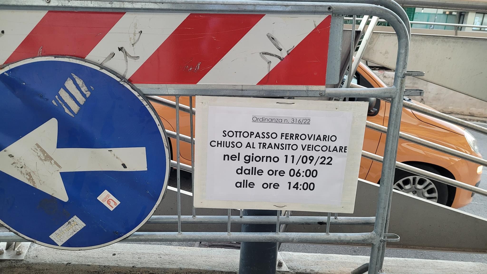 Lavori Di Manutenzione Stradale A Battipaglia: Chiuso Il Sottopasso Ferroviario