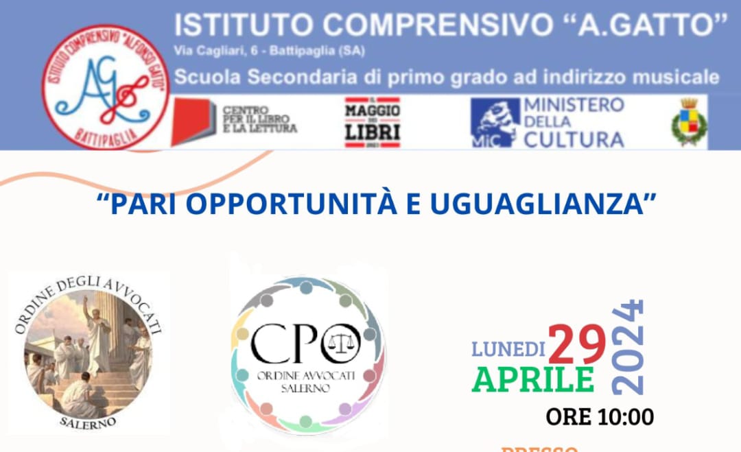 Pari Opportunità E Uguaglianza: A Confronto Avvocati E Studenti Dell’IC Gatto Di Battipaglia